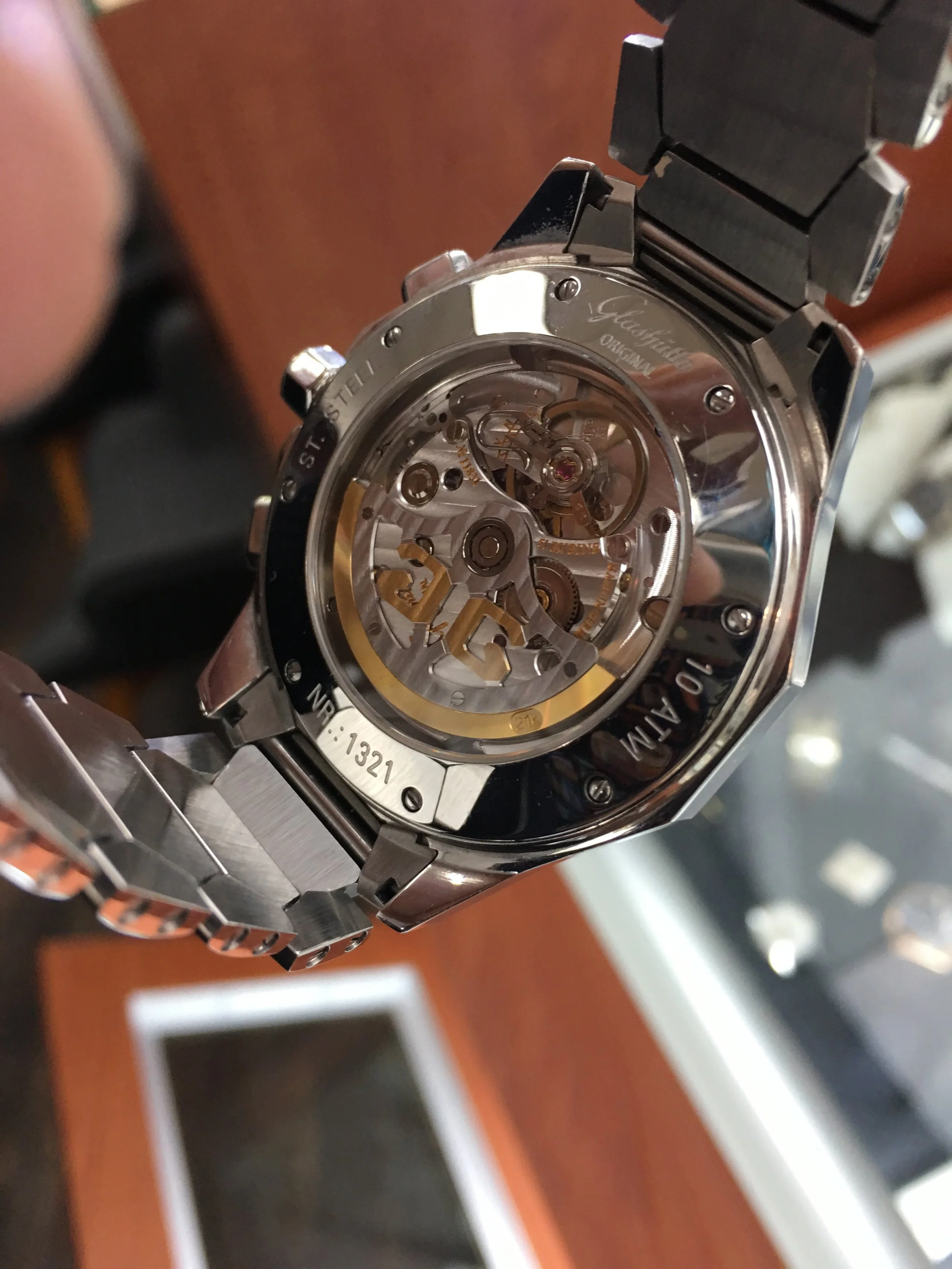 Glashutte Chronograph Automatic. R. Wolf Fine Jewelry &amp; Watches.Far Back