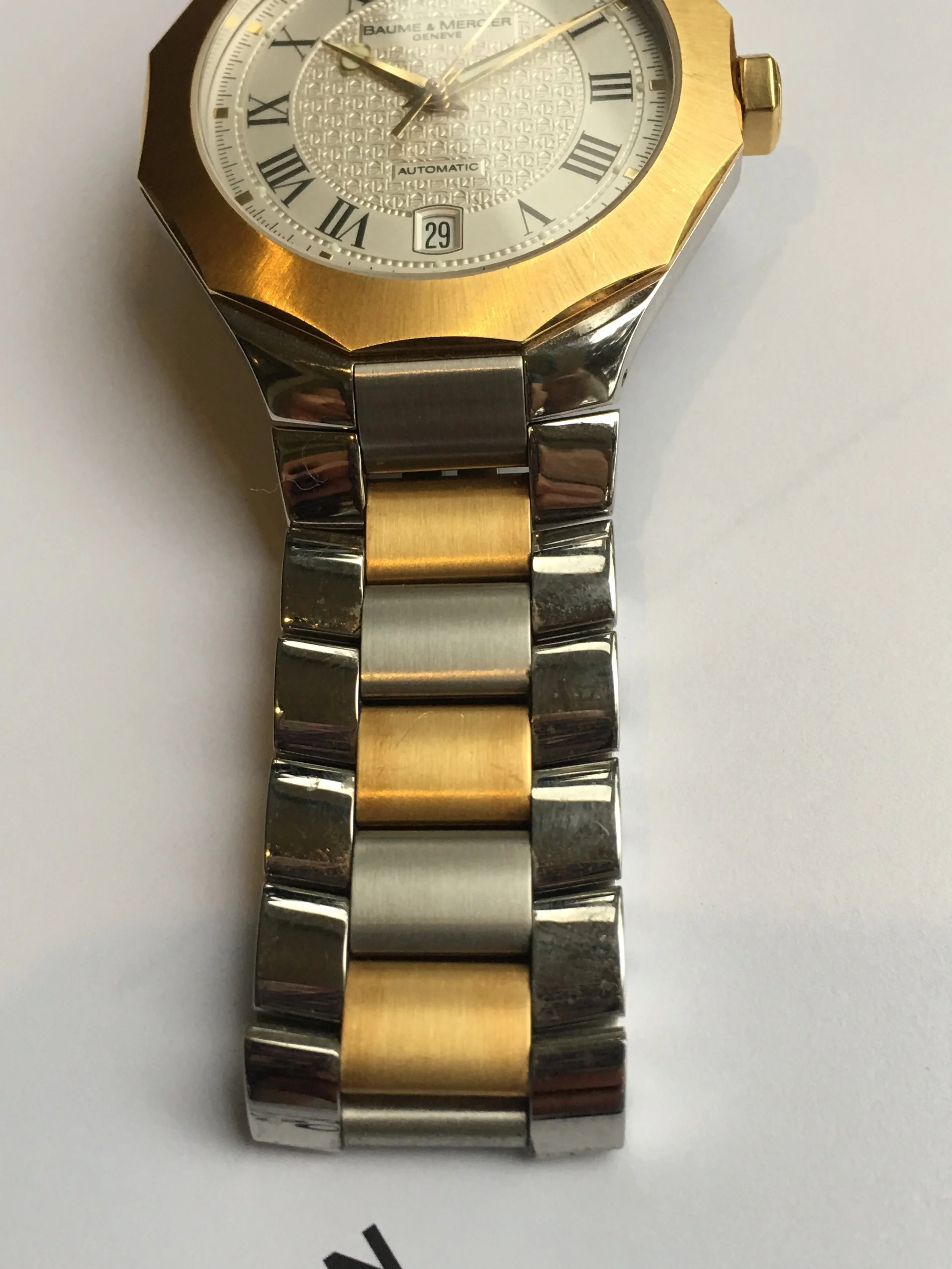 Baume &amp; Mercier Riviera Automatic With Date. R. Wolf Fine Jewelry &amp; Watches. Low Angle