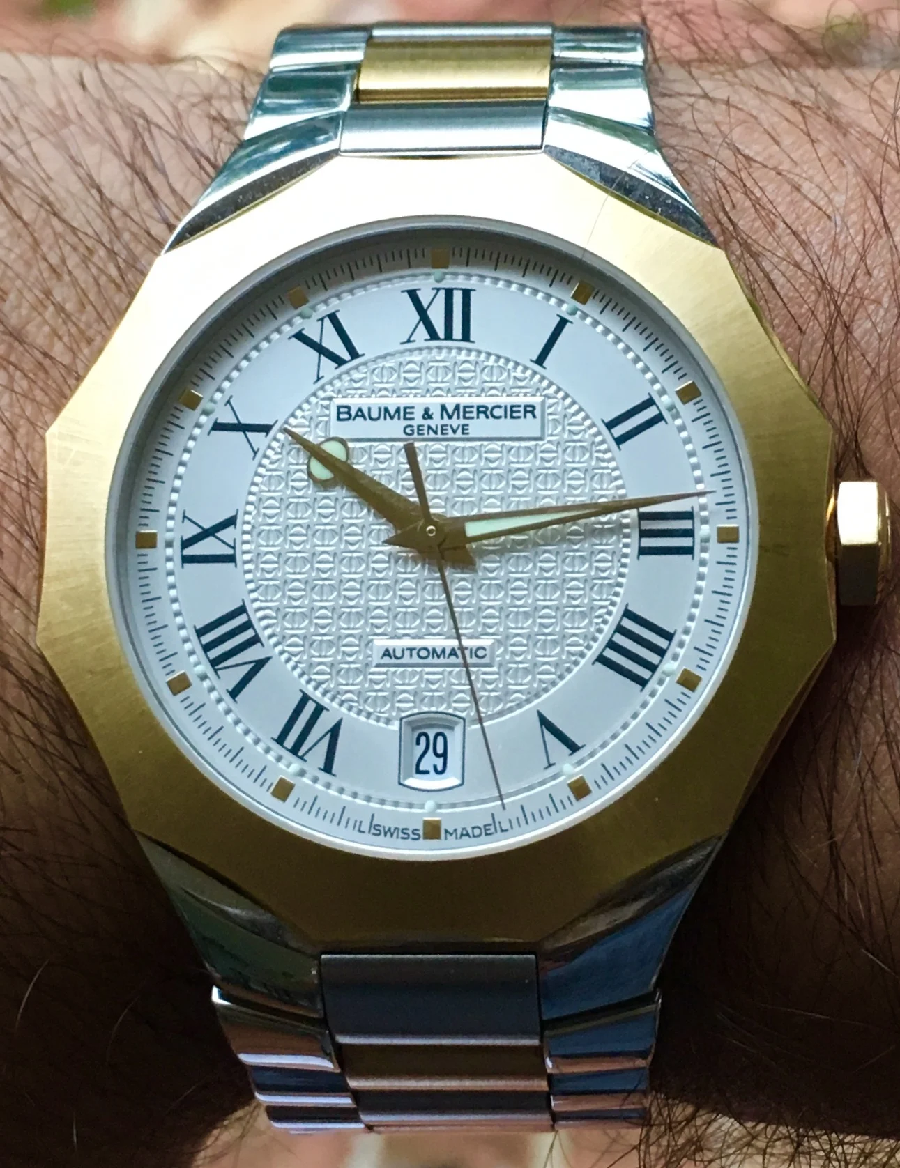 Baume &amp; Mercier Riviera Automatic With Date. R. Wolf Fine Jewelry &amp; Watches. On Wrist