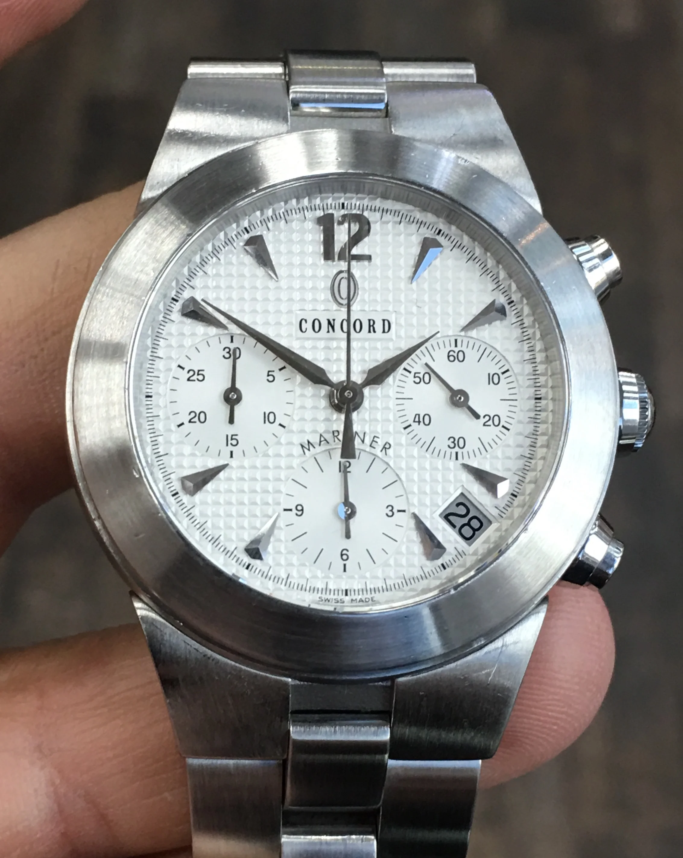 Concord Cronograph Automatic With Date. R. Wolf Fine Jewelry &amp; Watches. Face