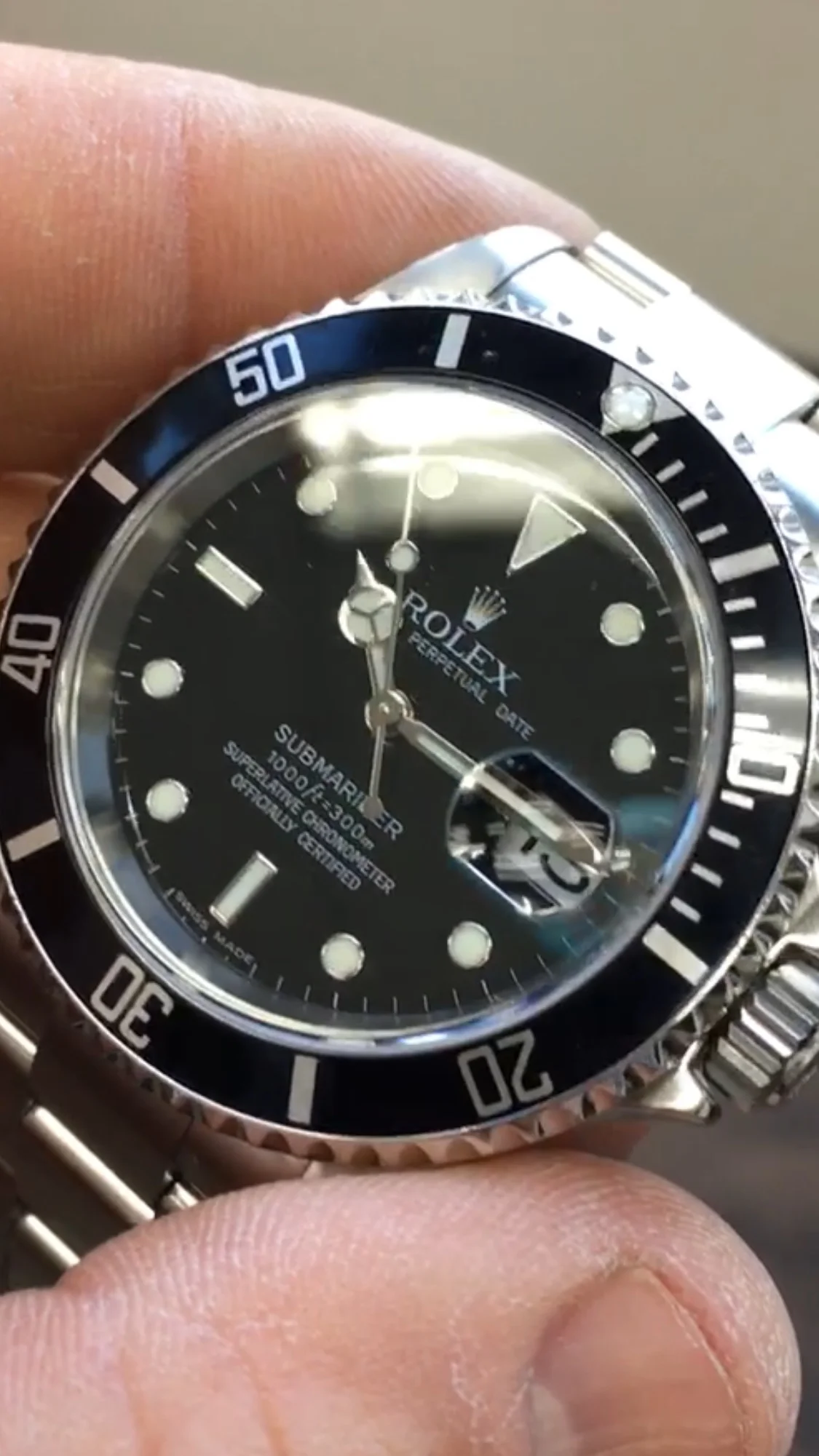 Rolex Submariner Black Dial Stainless Steel. R. Wolf Fine Jewelry &amp; Watches. Face