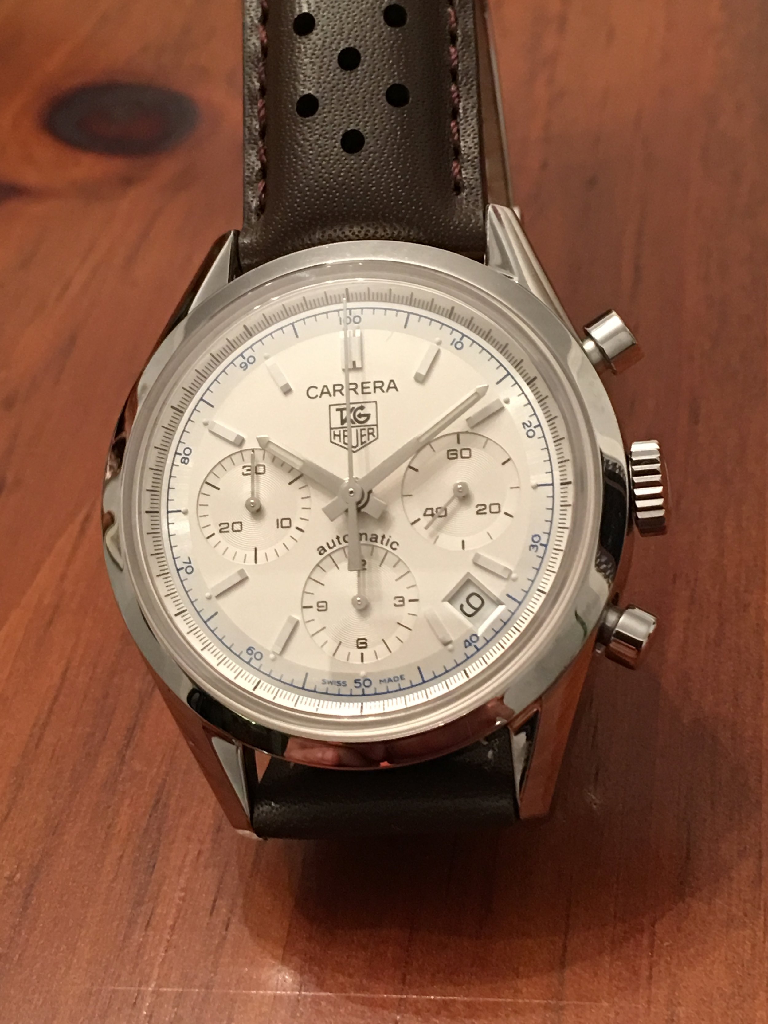TAG Heuer Carrera Chronograph Automatic With Date. R. Wolf Fine Jewelry &amp; Watches. Face