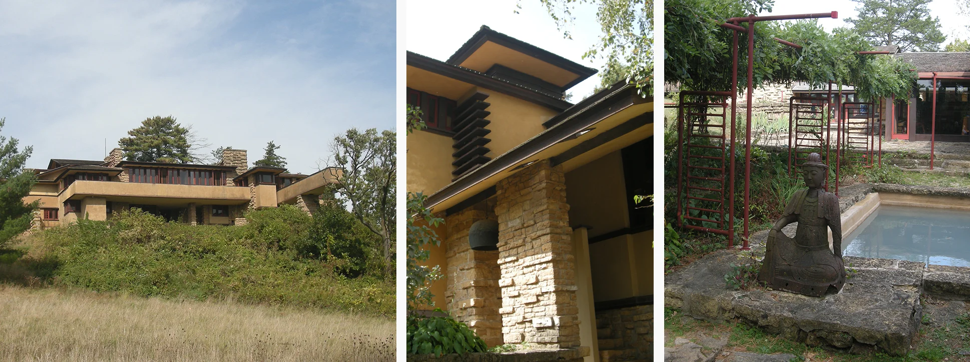Taliesin III (main residence & studio) and Plunge Pool.