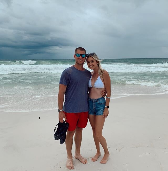 just a couple of beach bums, trying to outrun a hurricane once again🏝