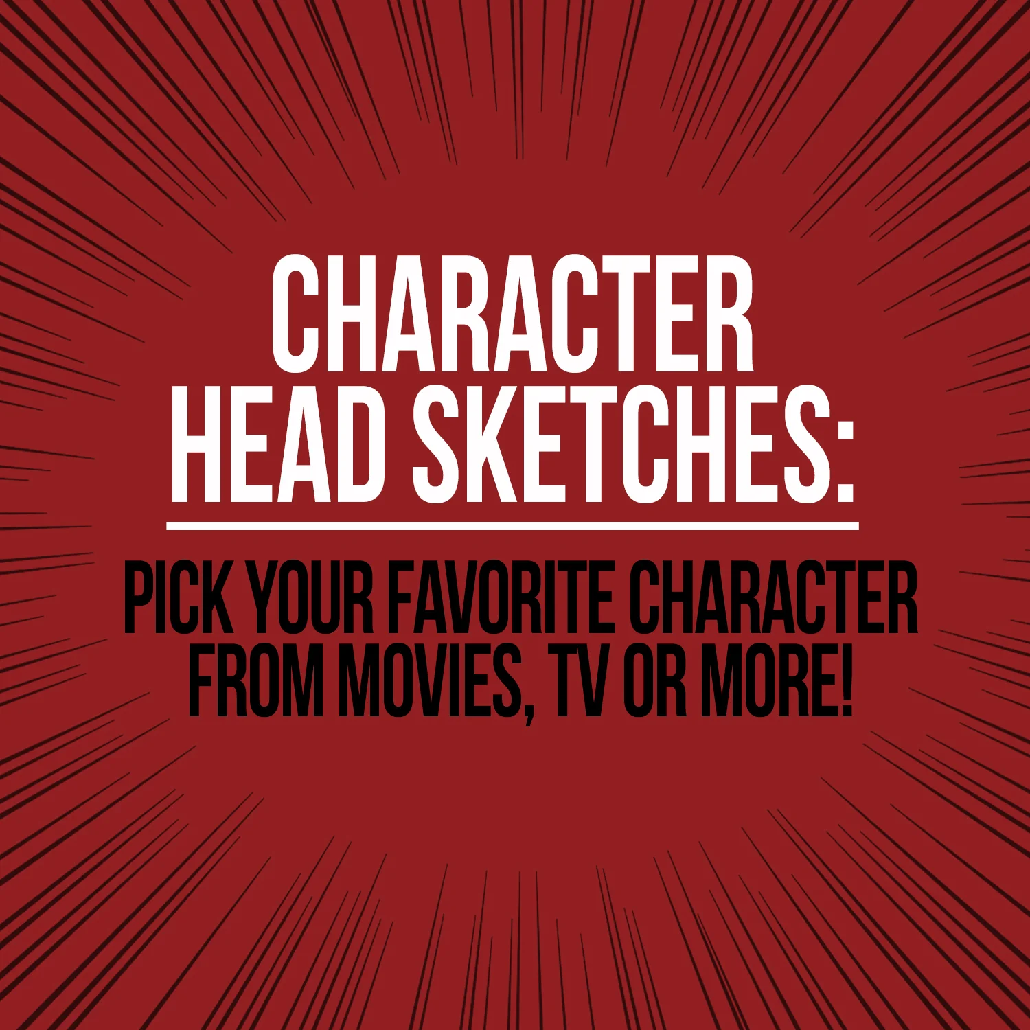 Custom Character Head Sketch