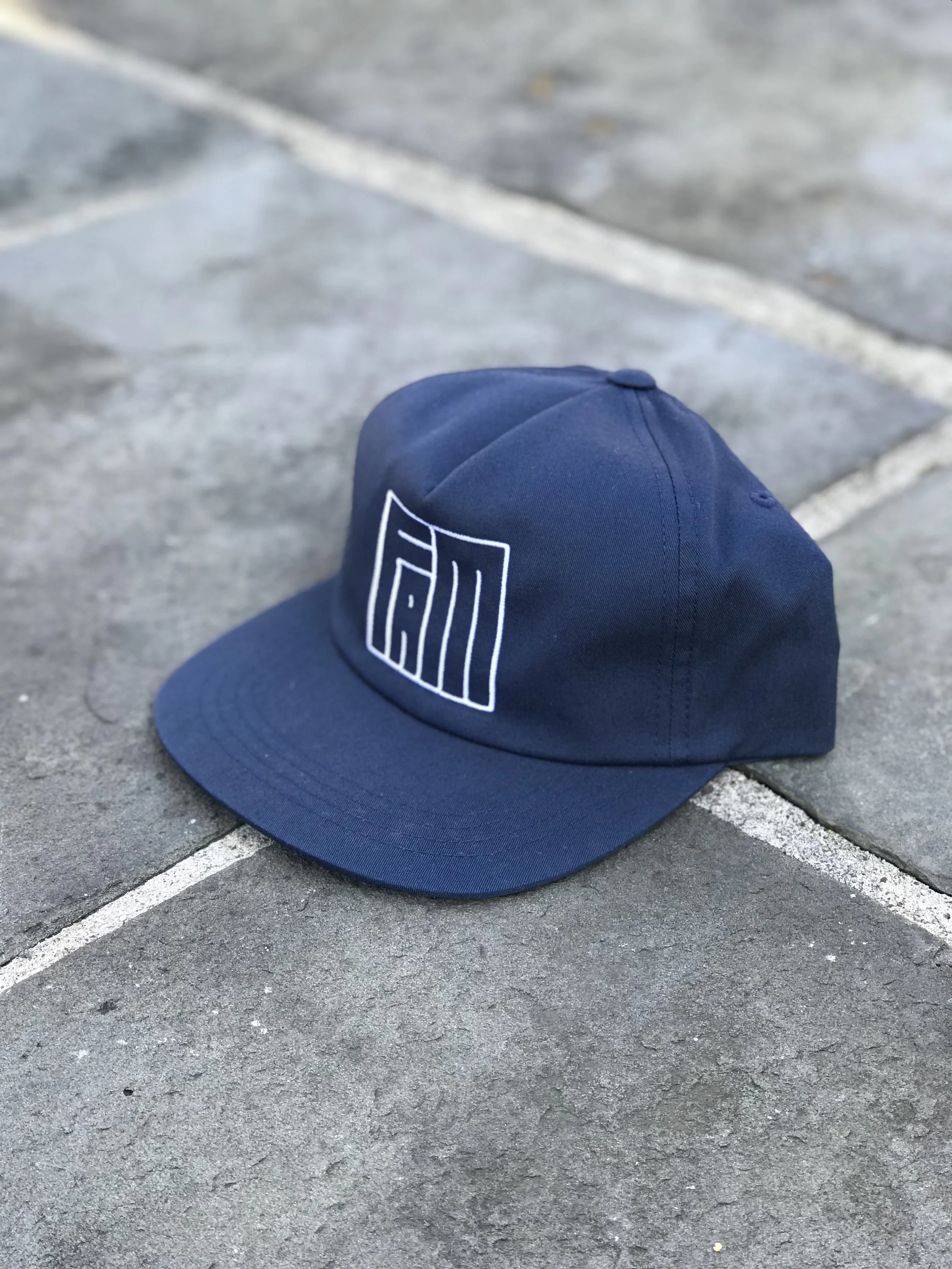 NAVY FAM LOGO HAT (SIDE)