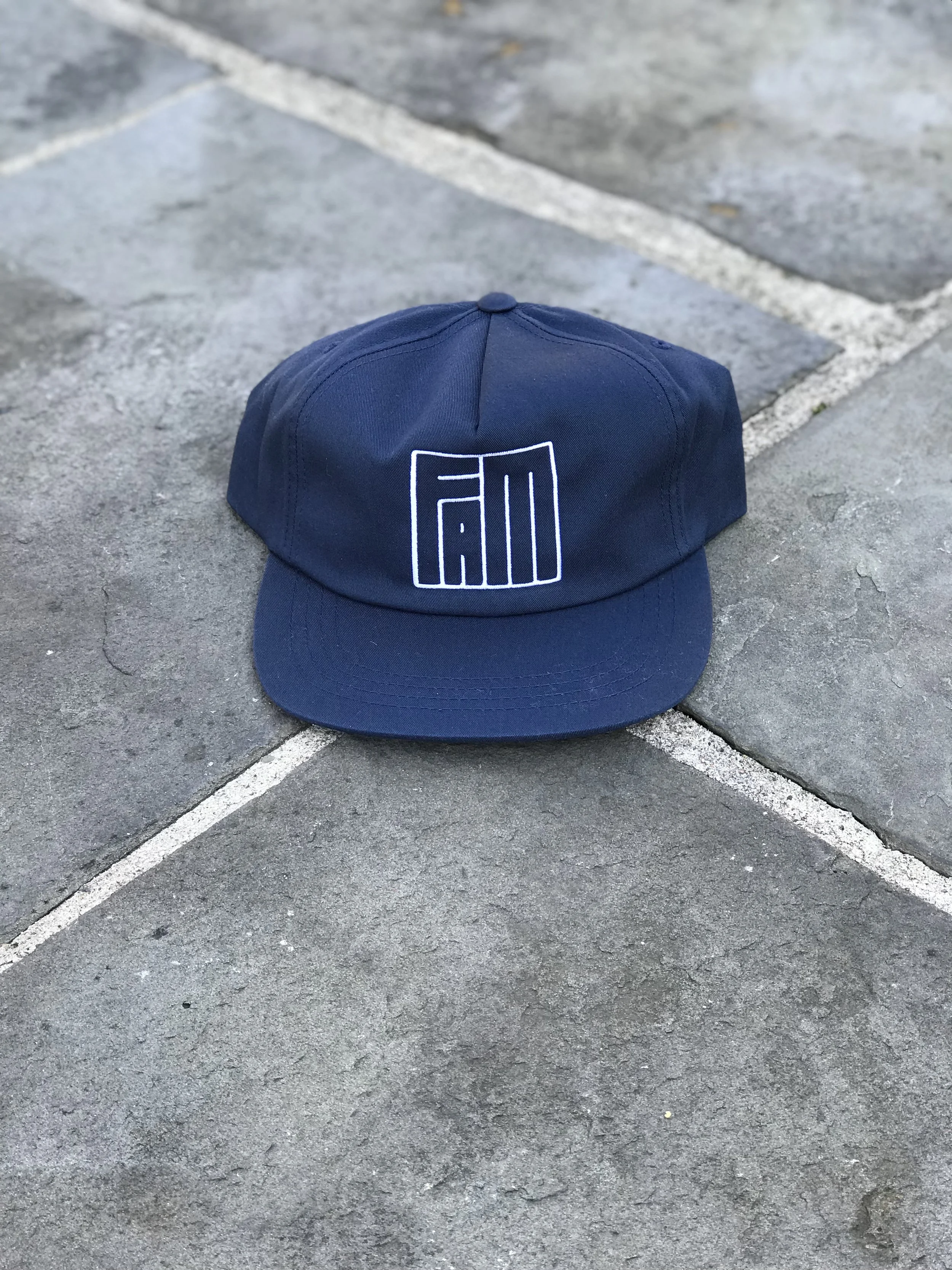NAVY FAM LOGO HAT (FRONT)