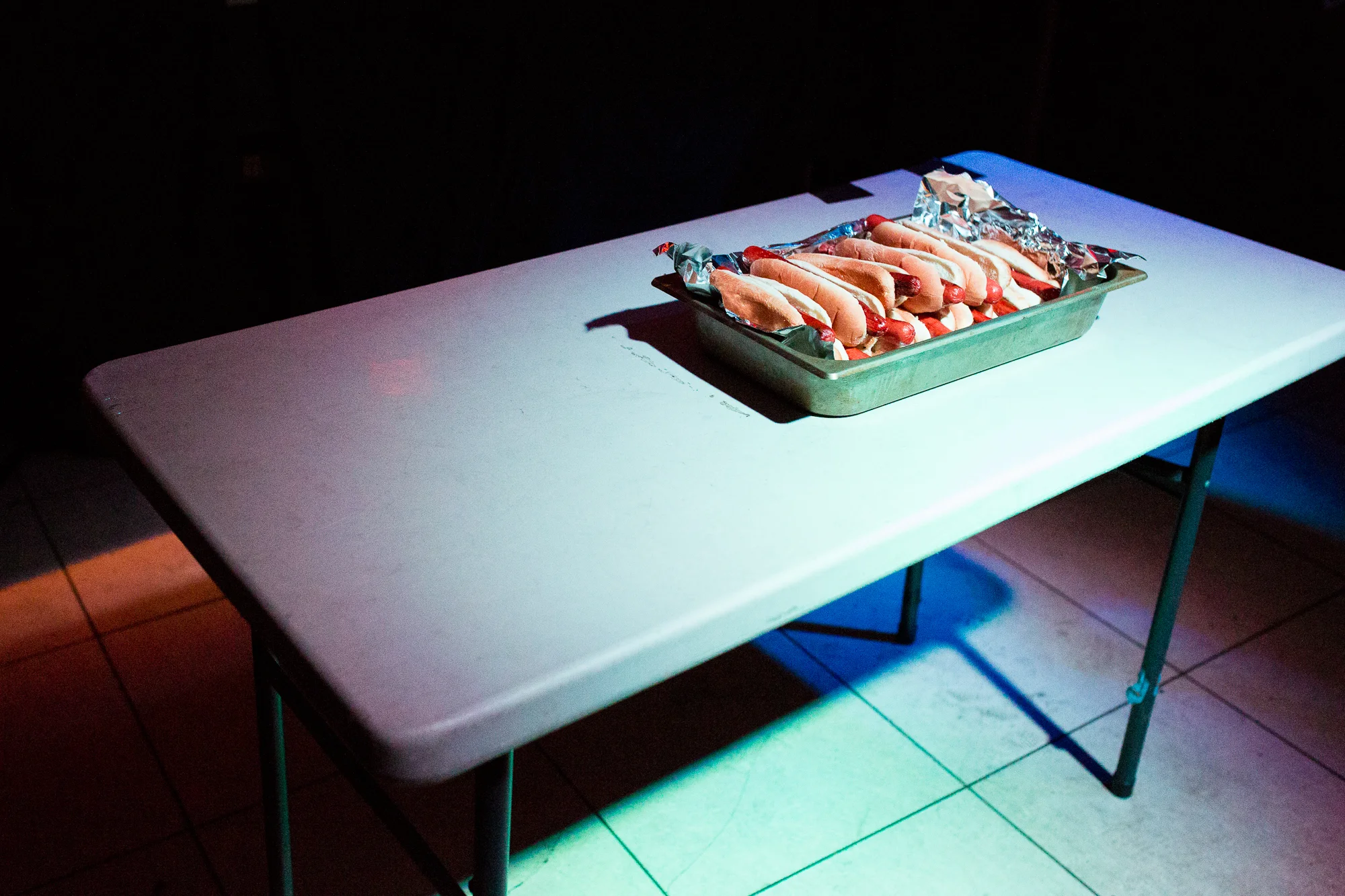 The hotdogs. 
