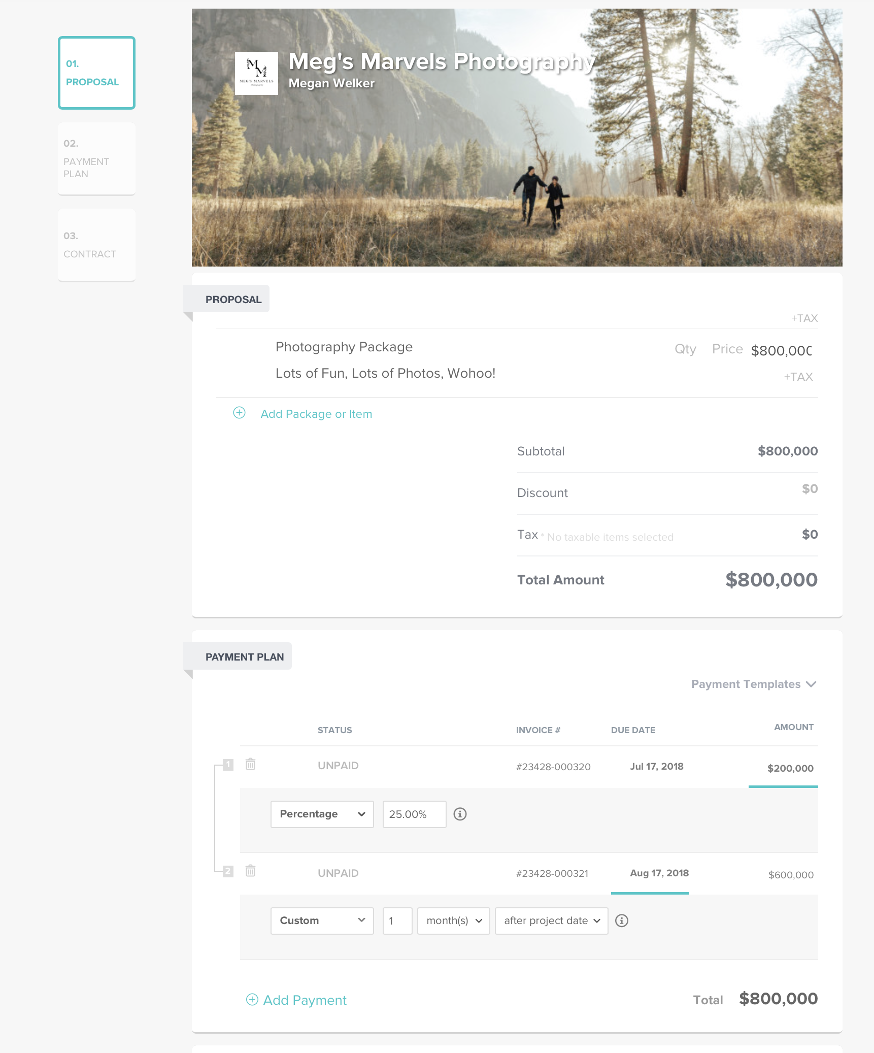 *Disclaimer, none of my photography packages are actually $800,000. But they are all lots of fun.