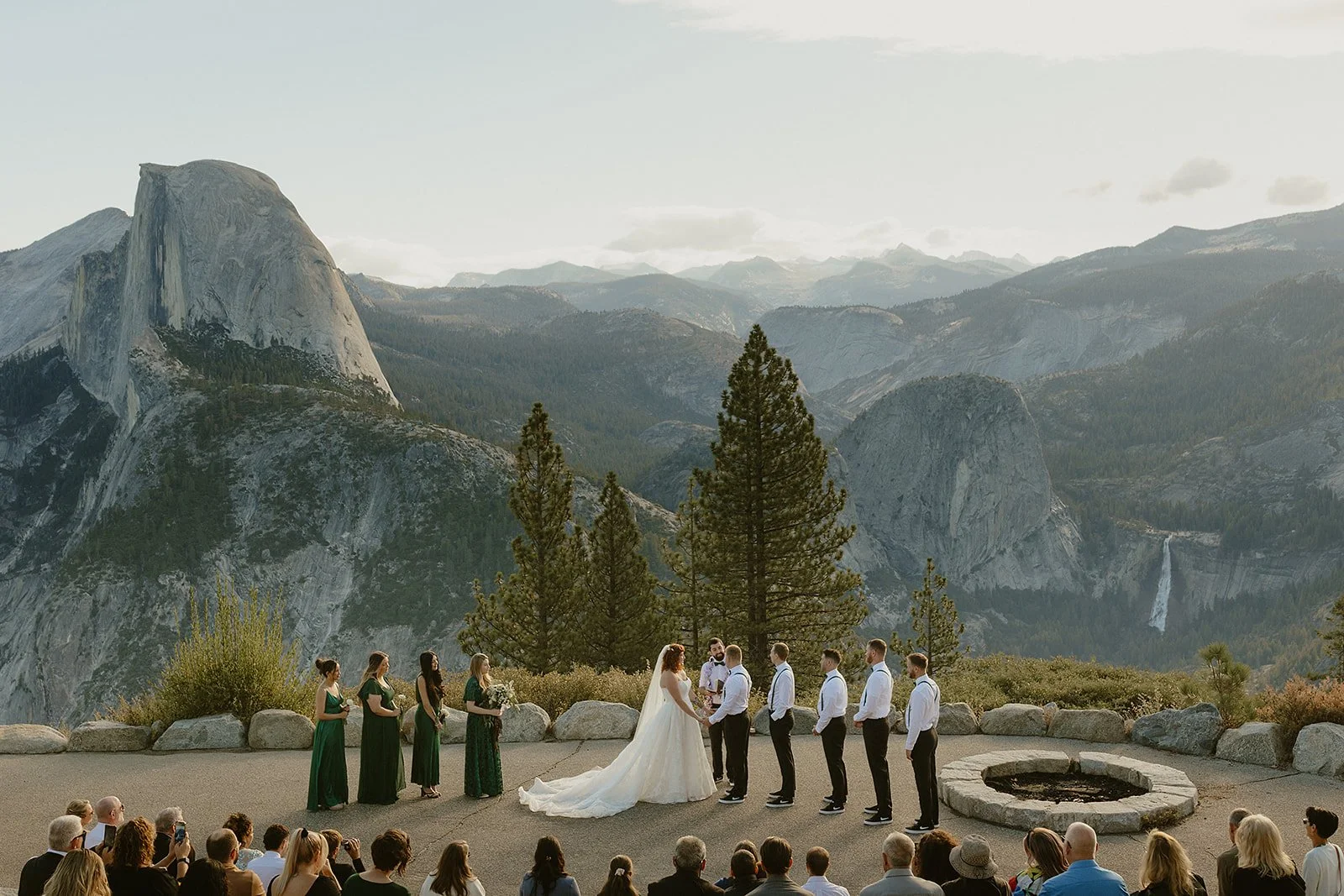 Sunrise Ceremony at Glacier Point in Yosemite