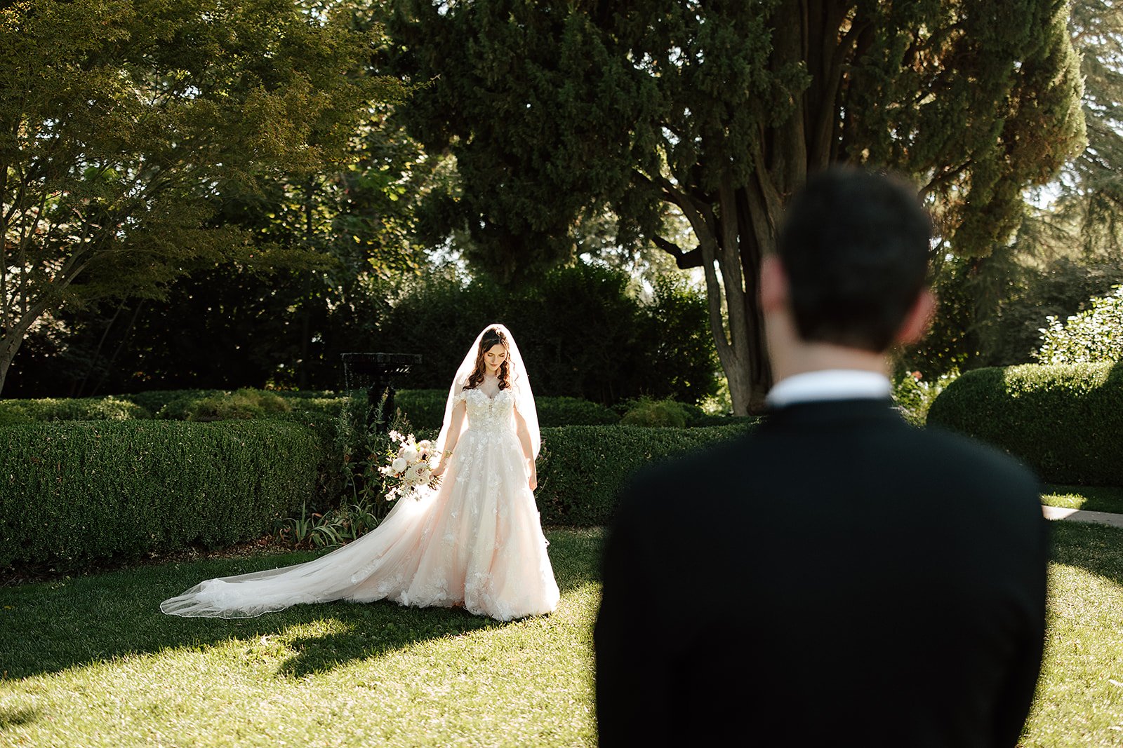 Romantic Park Winters Wedding Day