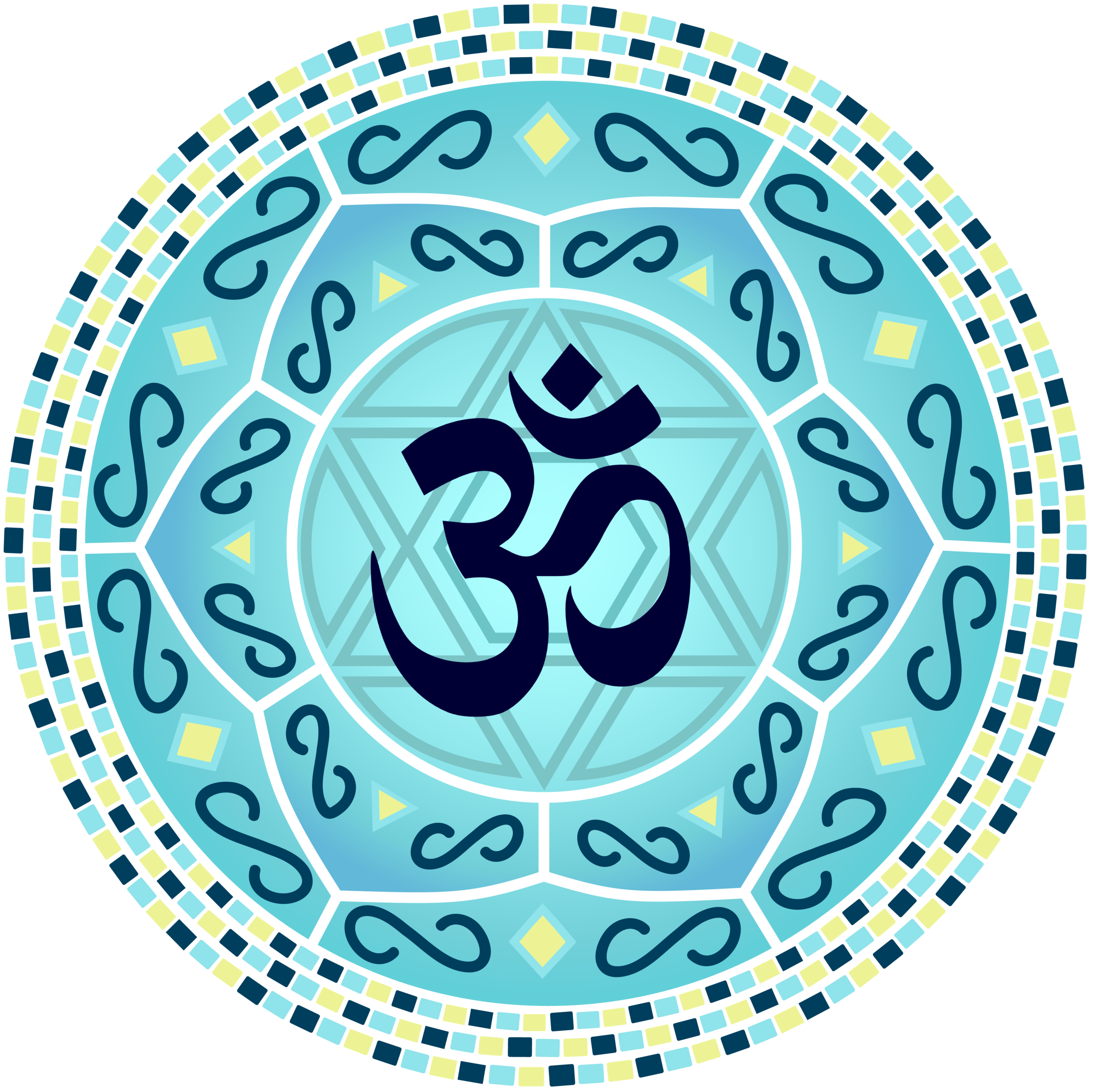 The Vibrations of the Om Mandala Design