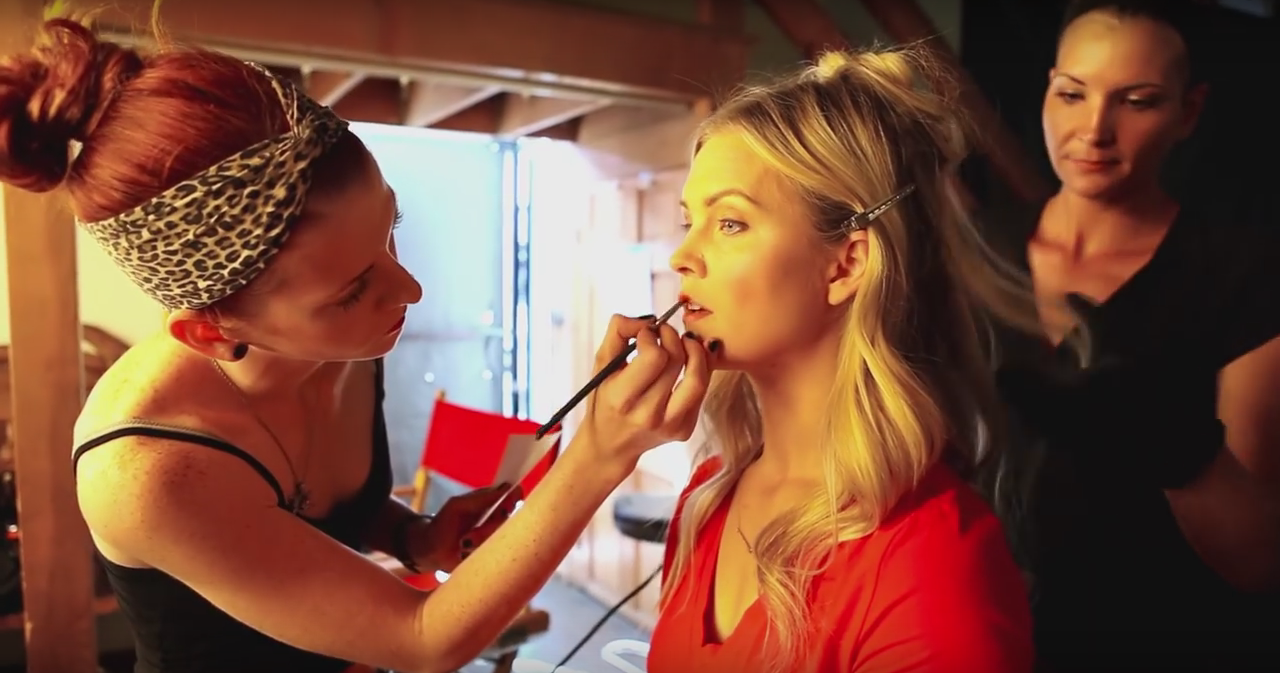 'Drop the Phone' Music Video, 2015 Production: AT&T and Whitelist productions Director: RJ Collins Makeup Dept. Head: Mo Meinhart