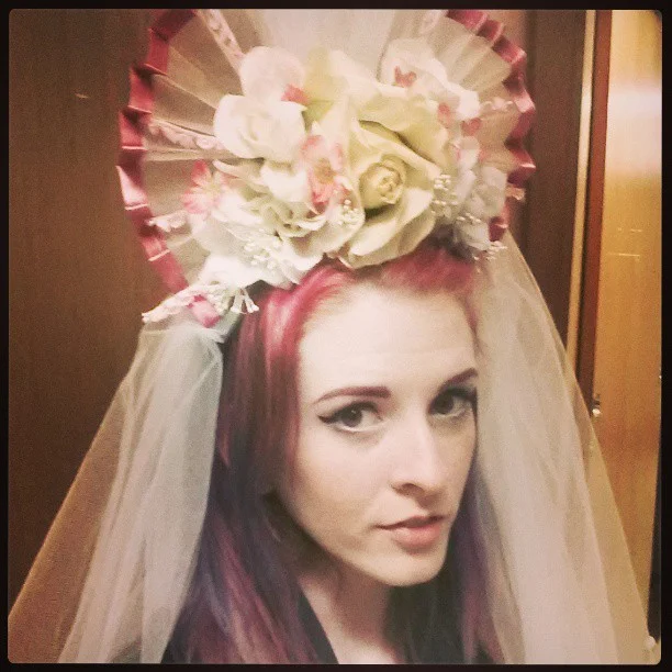Avenue Q, 2012 San Francisco State University Director: Laura Shultz Designer: Myself Wedding headdress/veil created from scratch