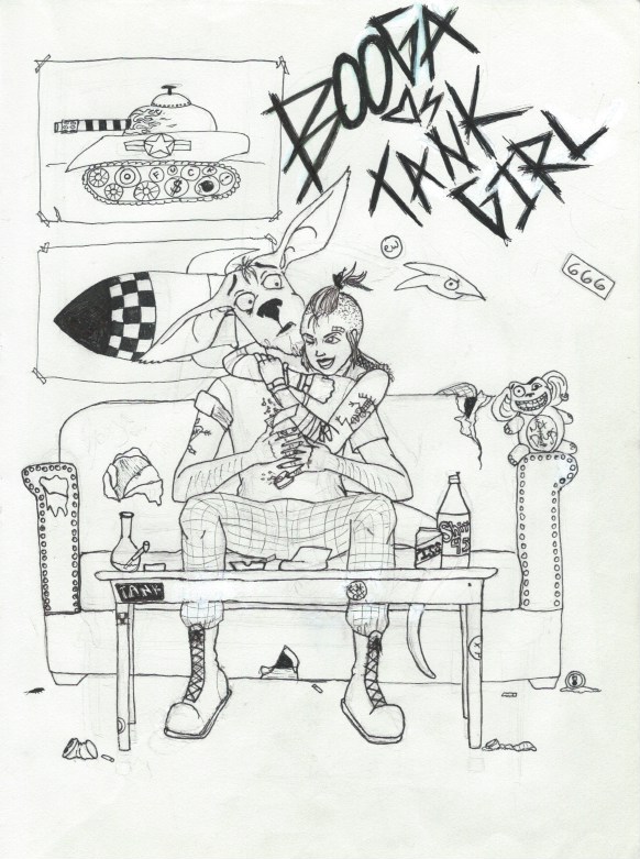 Tank Girl Coloring Book: Booga Loves Tank Girl, 2015