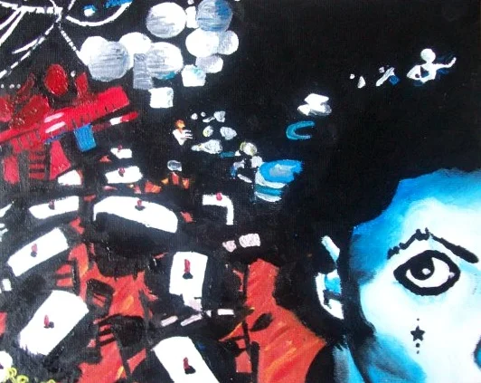 Twitter Me This, 2009 Oil on canvas board