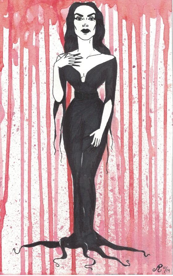 Vampira, 2014 Watercolor and ink on paper