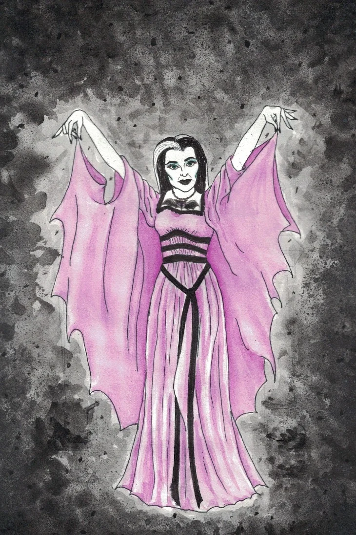 Lily Munster, 2014 Watercolor and ink on paper