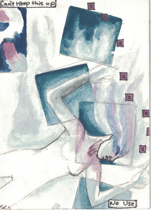 No Use, 2012 Watercolor on paper board