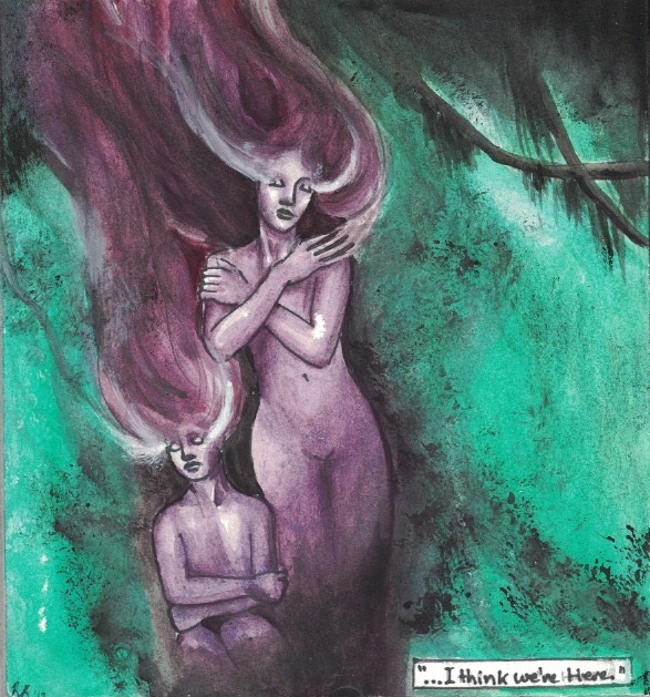 I Think We’re Home, 2012 Watercolor on paper board
