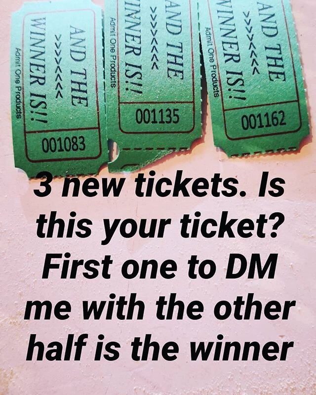 Hopefully we can find a winner. Hopefully you kept your tickets. Here are three new tickets. Everyone else hold on to your tickets until a winner claims the prize.
.
.
.
. #raffle #subwaygiveaway #goodvibesonly #goodluck #areyouafixer