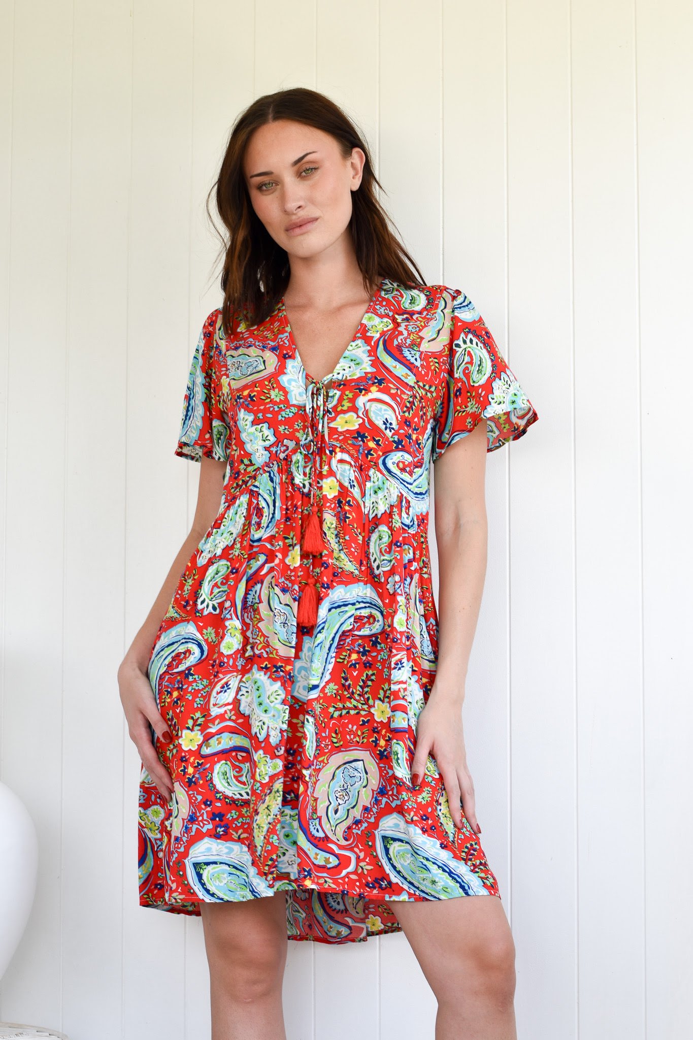 BLUE RUSH DRESS