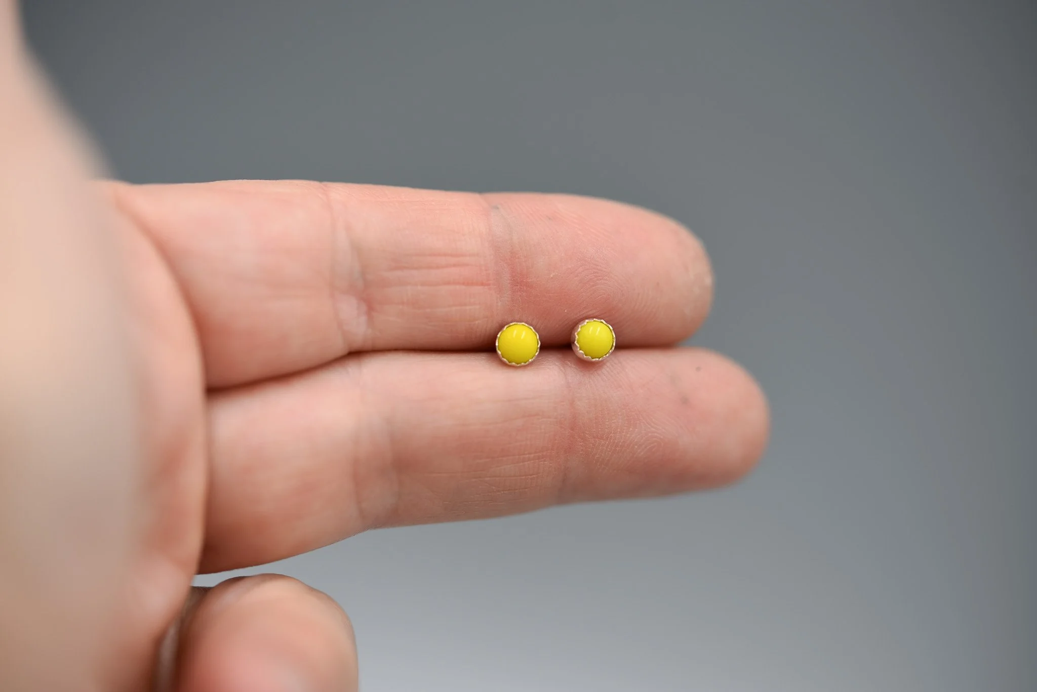 Mini-Yellow-Rosarita-Stud-Earrings-Sterling-Silver-Artisinal-Amy-Sabatier-Designs-Handmade-Jewelry.jpg
