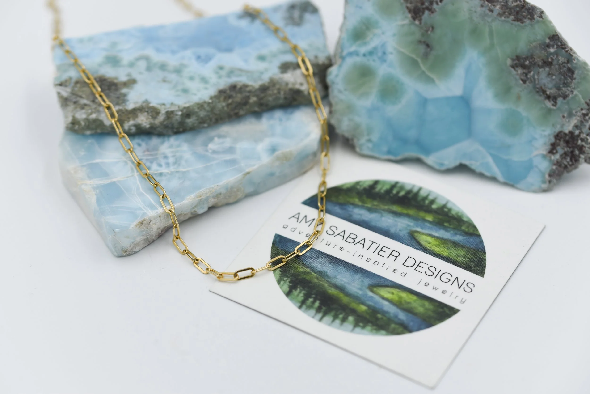 Gold Filled Layering Paperclip Chain-Medium Link