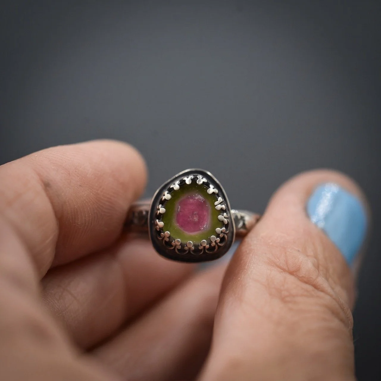Watermelon Tourmaline- Gallery Ring-Amy-Sabatier-Designs-Size 7.5 -Sterling-Silver-Artisinal-Design-4 Large.jpeg