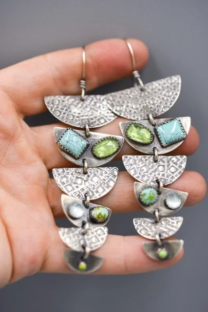 Amy-Sabatier-Designs-Kirana-6 tier-Duster-Earrings-Sterling -Silver-Gemstones-4 Medium.jpeg