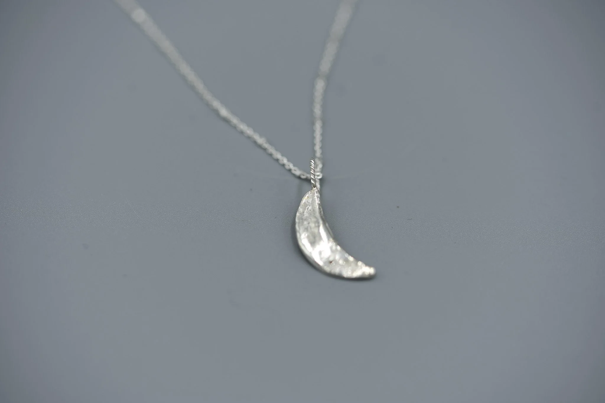 Moon Stacker Necklace - Silver