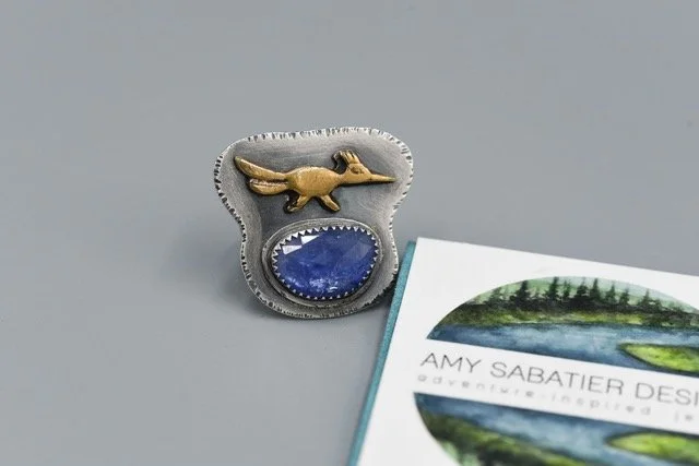 Tanzanite-Roadrunner-Talisman-ring-sterling-bronze-handmade-amy-sabatier-designs-4.jpeg