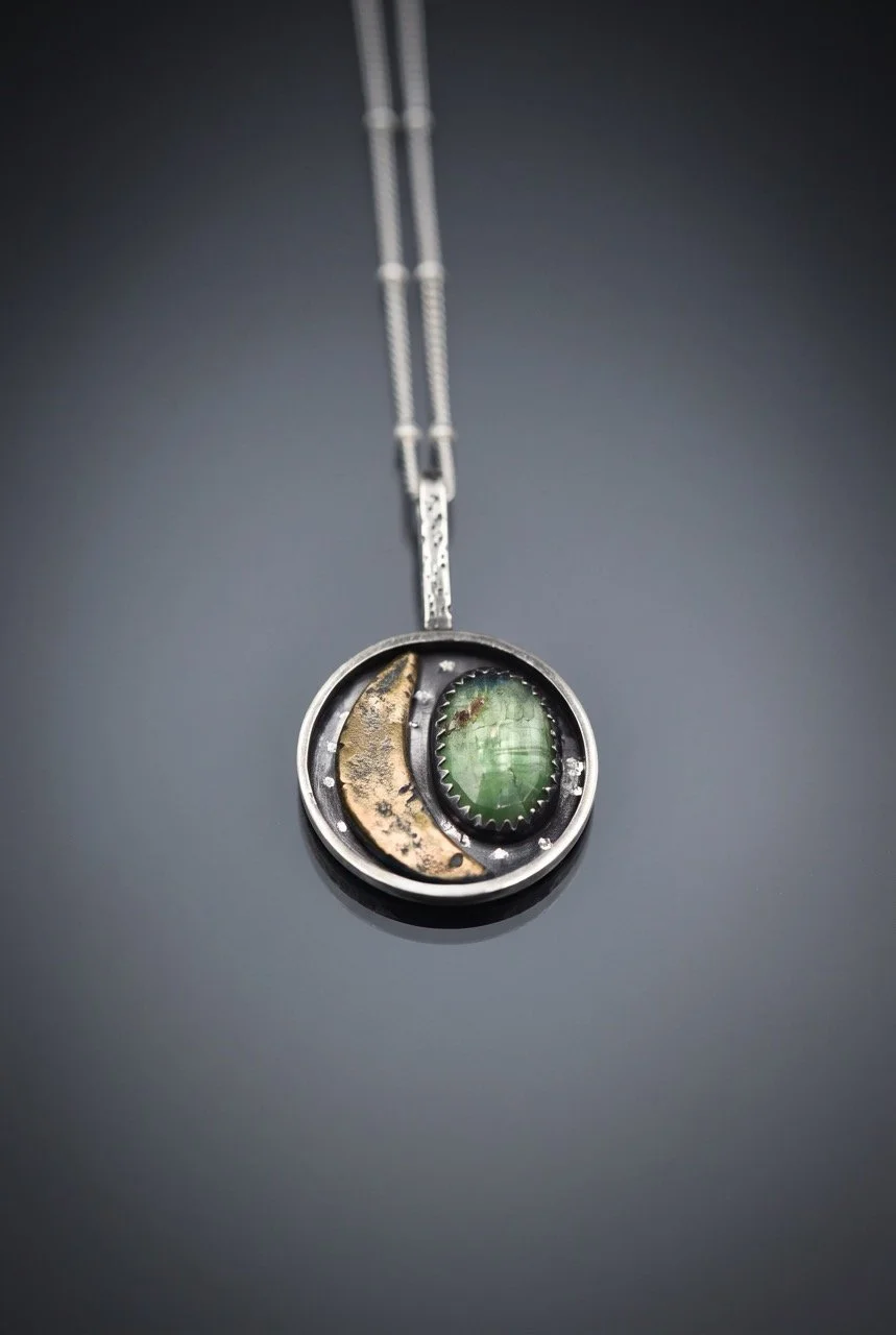 Green-Kyanite-Dreamer-Necklace-Sterling-Silver-Bronze-Celestial-Artisinal-Jewelry-3 Large.jpeg