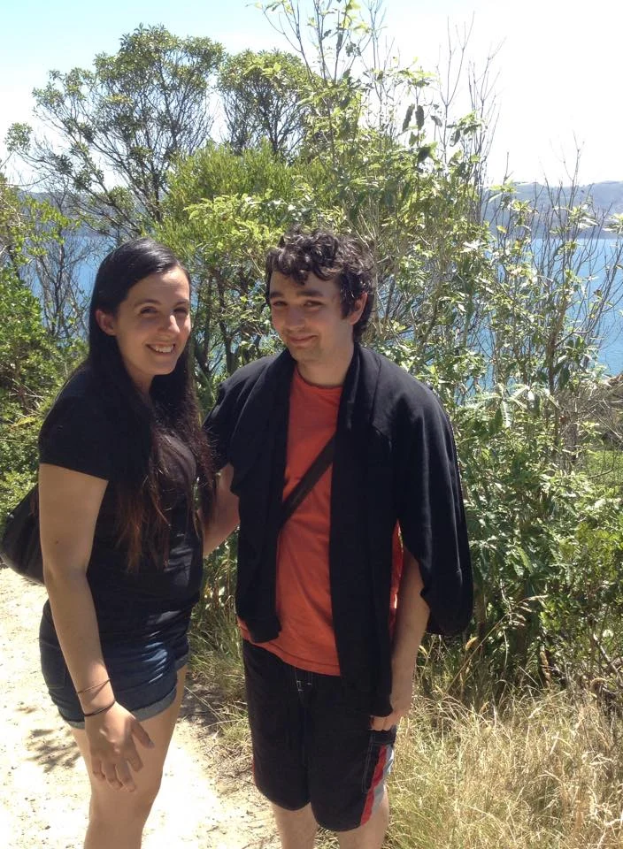 Josie & partner Alex spending time together on a hike.