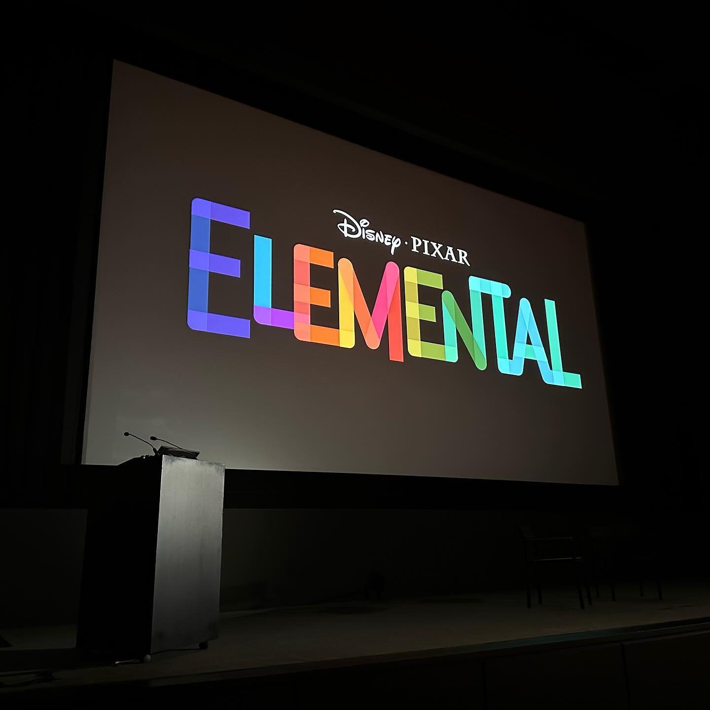 I did some talking today! #elemental #pixarelemental #pixar