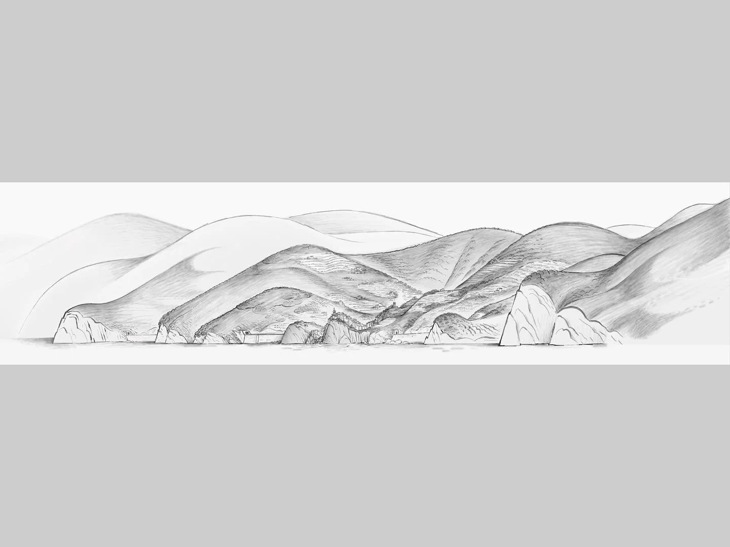 Portorosso coastline from Luca. #Luca #pixarluca #portorosso #procreate #procreateart