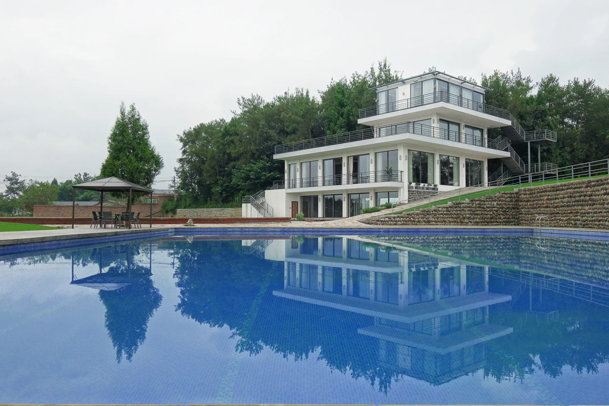 Outside view from swimming pool