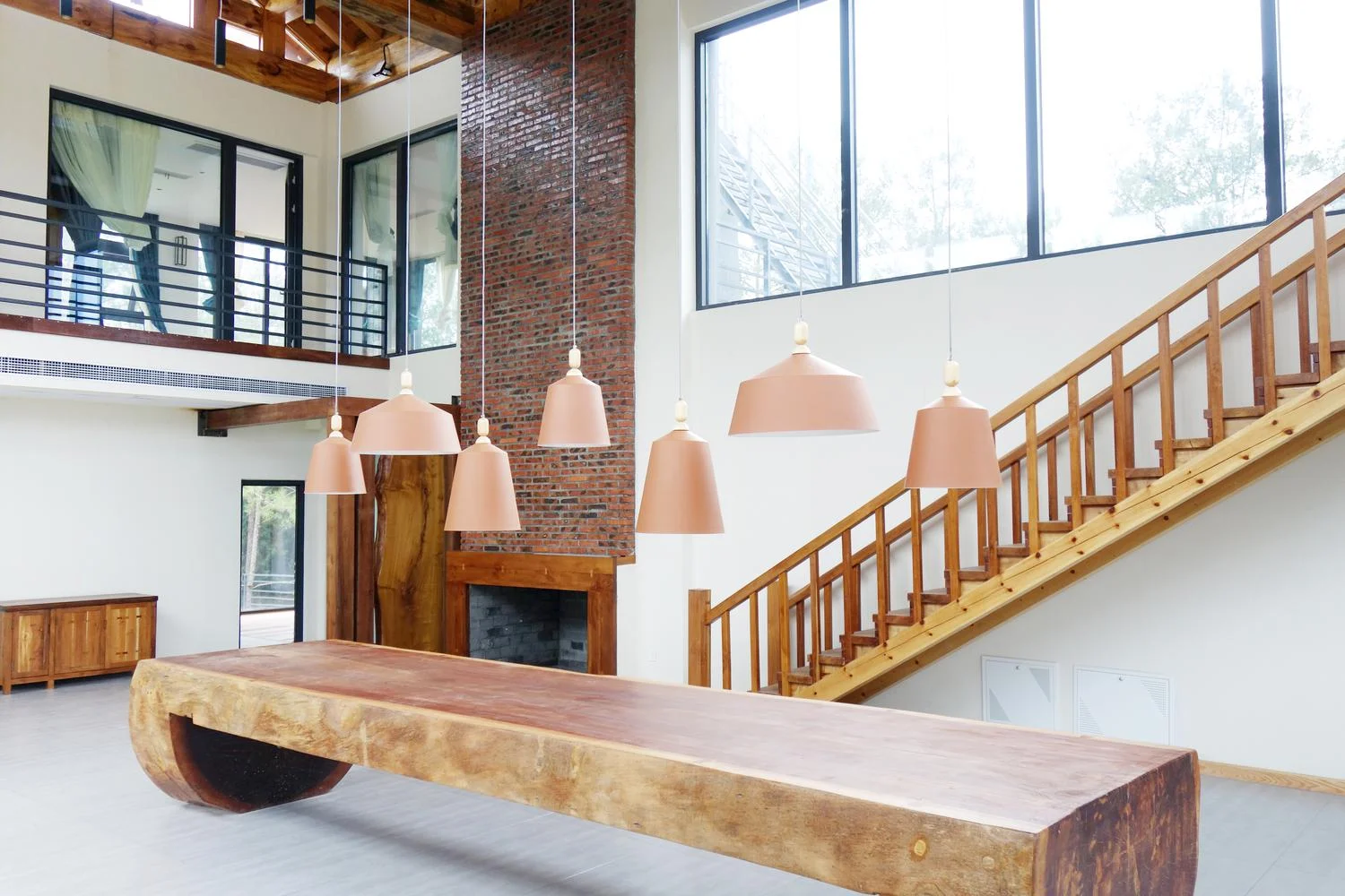 Center wooden table
