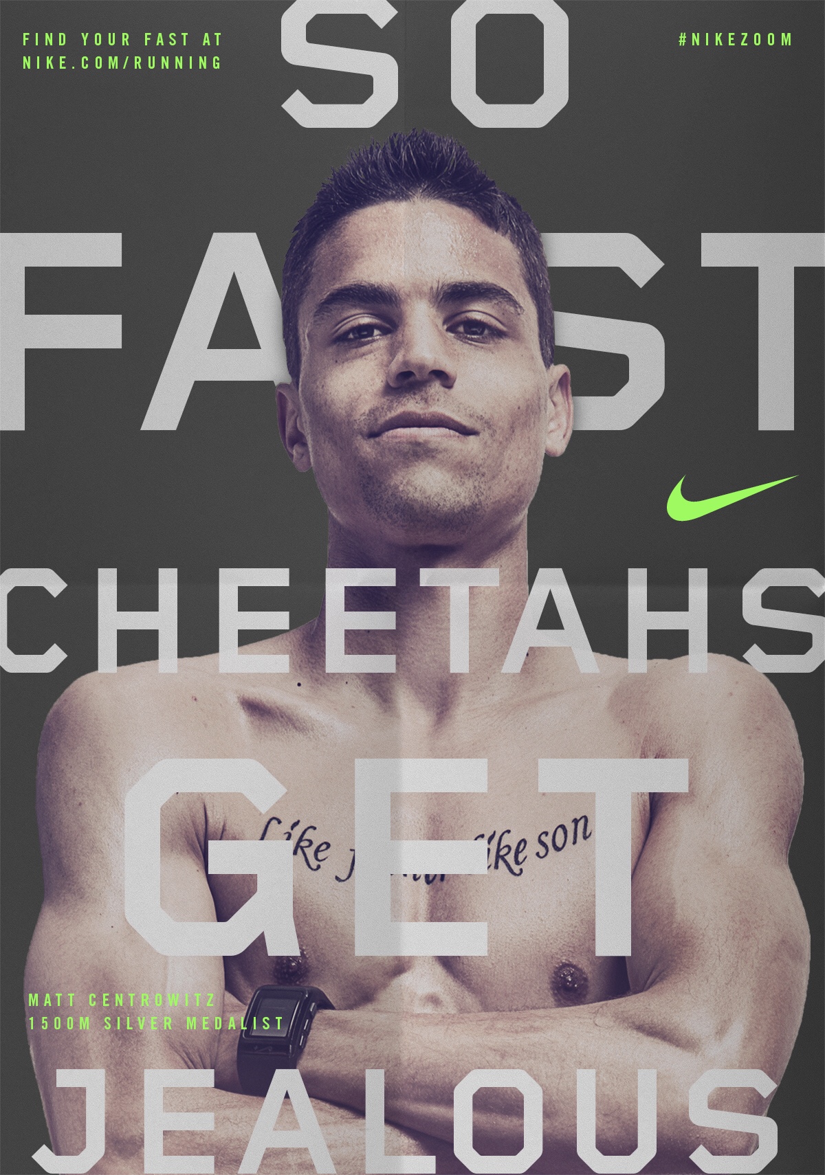 Poster series for Nike Zoom campaign