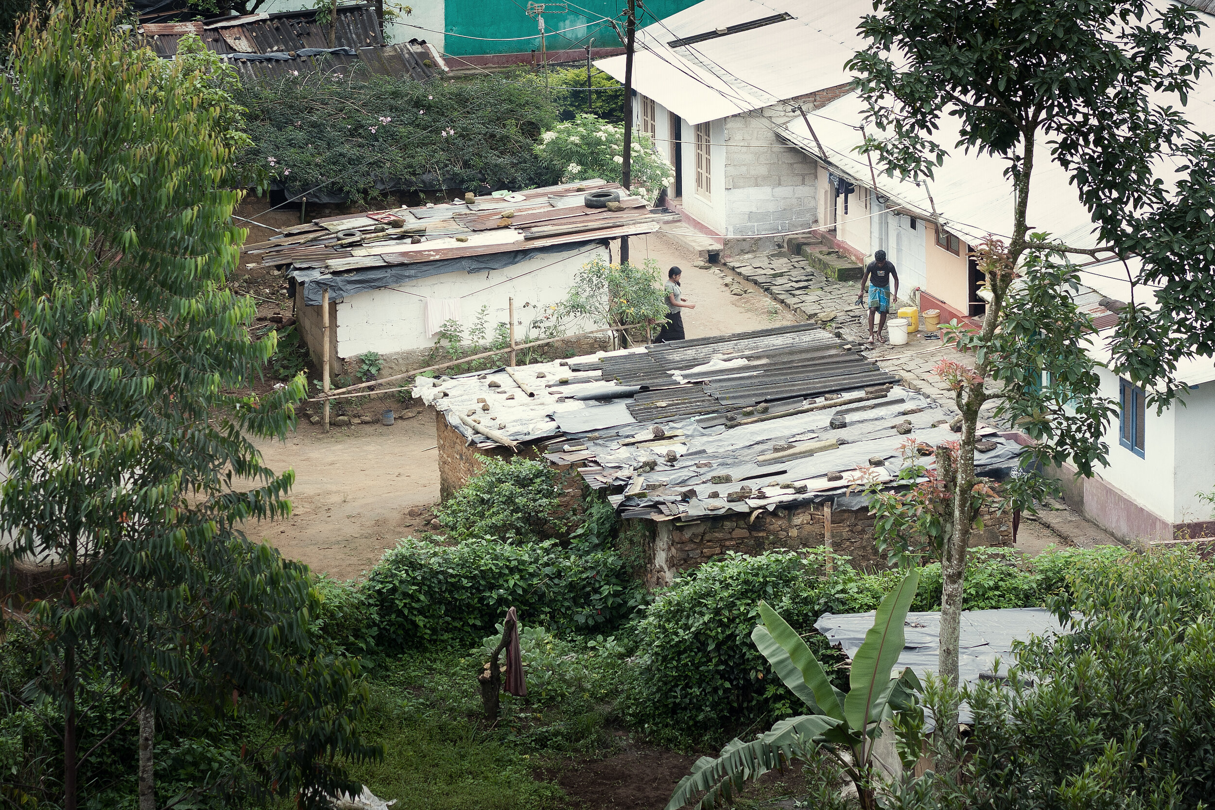  The worker’s “line-rooms”- long structures divided into single rooms, one per family.  