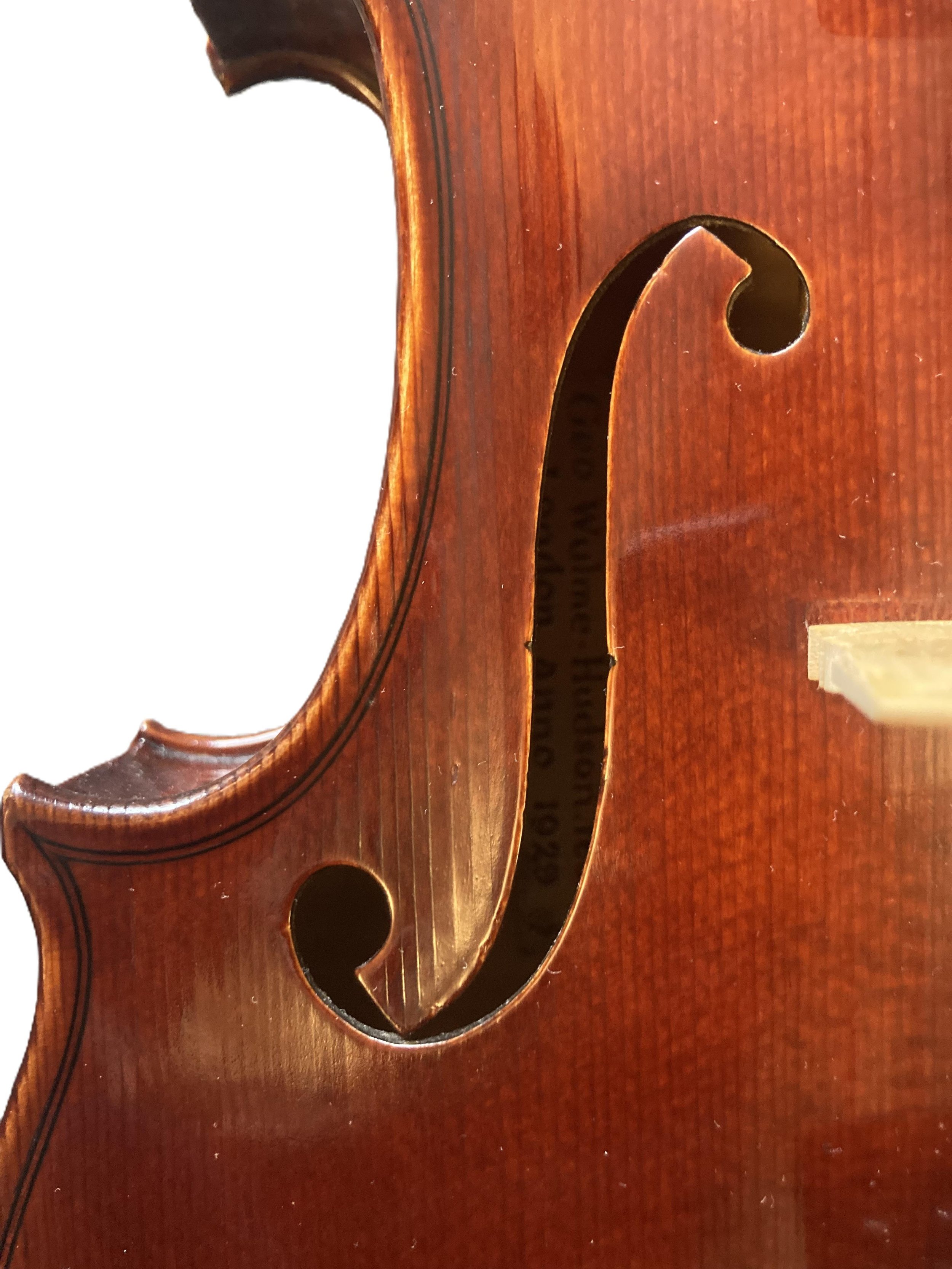 Wulme- Hudson violin, London 1929