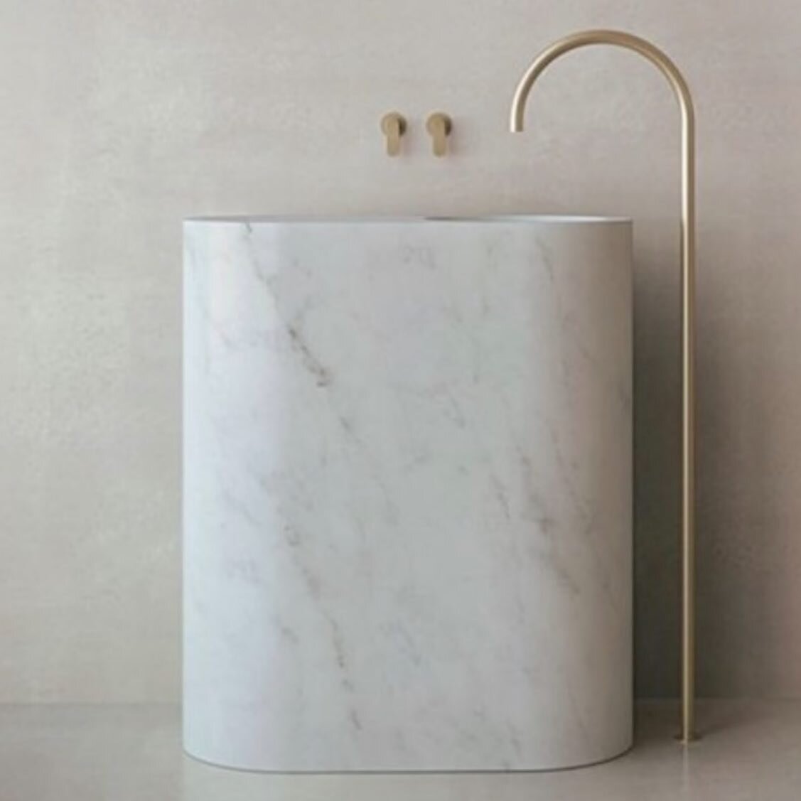 COLOR &amp; MATERIAL INSPIRATION..

A true example of beautiful design, is this John Pawson by Cocoon collection.. The fixtures &amp; freestanding basin spout in combination with the JP column in Carrara marble are so clean &amp; simple and therefore