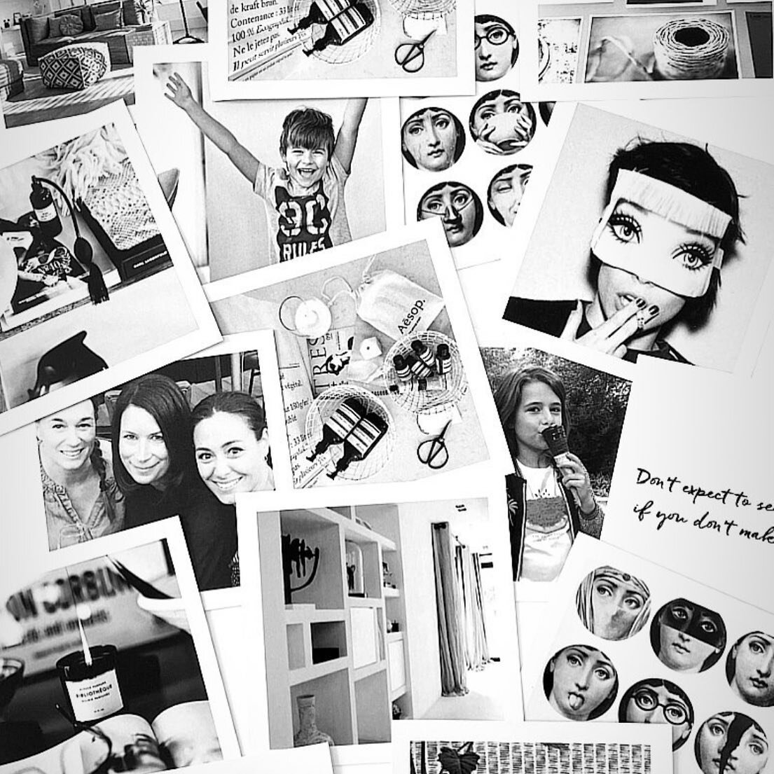 SNAPSHOTS.. 

Are always a photogenic styling item.. 

Since I print so little pictures these days (because they are all on my phone ;) I love Timelapp.. You can choose 10 (or more) pictures every month, which you receive nicely printed in a cute env