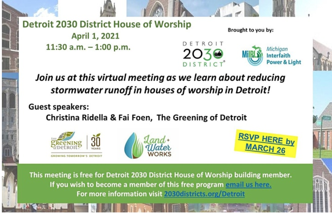 Presentation at District 2030 House of Worship Meeting 