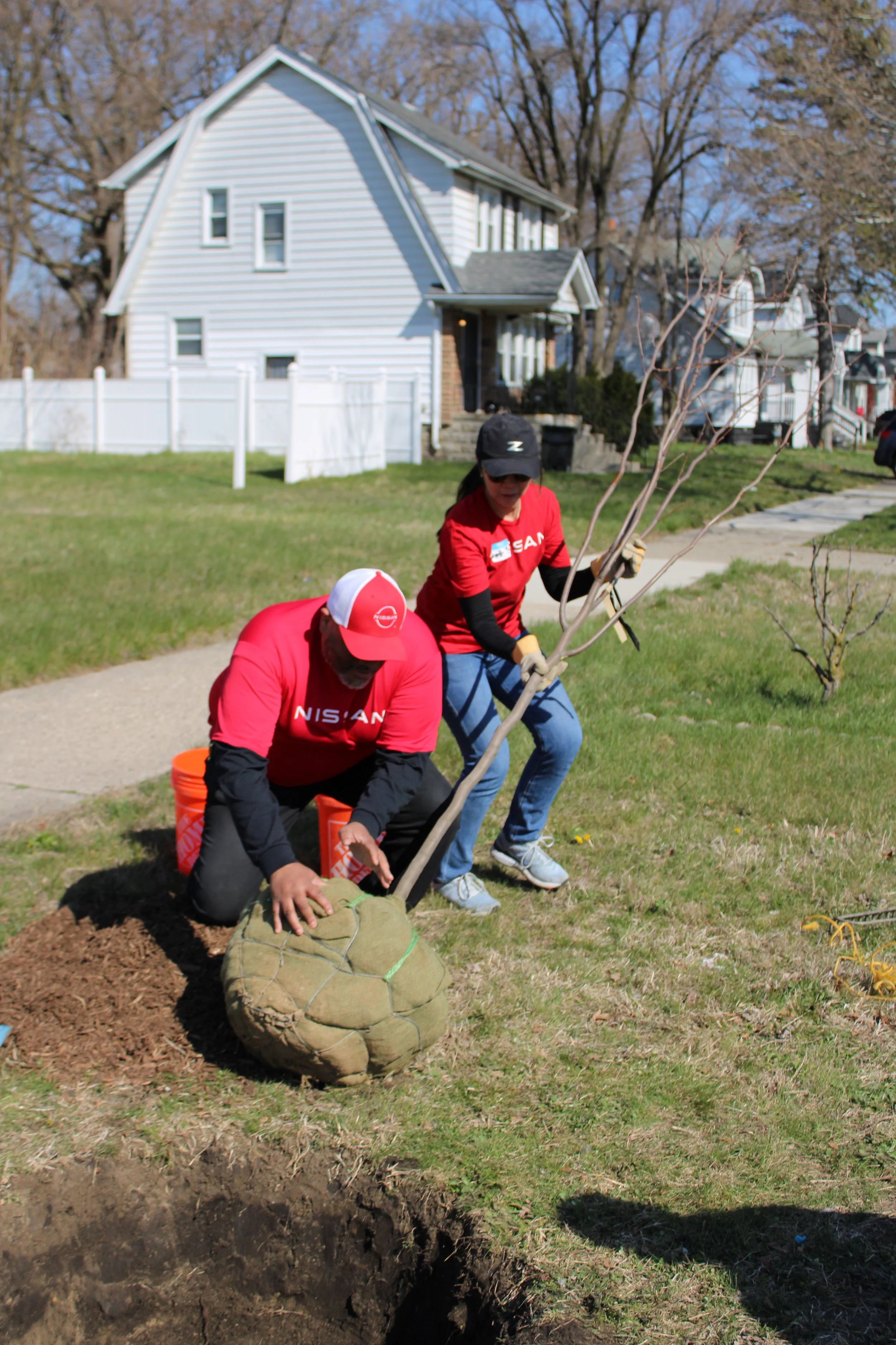 Campau Neighborhood Community Tree Planting