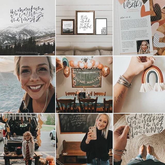 TOP 9 // your favorites are some of mine too. This account started us a strictly business account for Thirsty Hearts Design several years ago. But over the years, it has evolved into this space of vulnerability , championing others and using my gifts