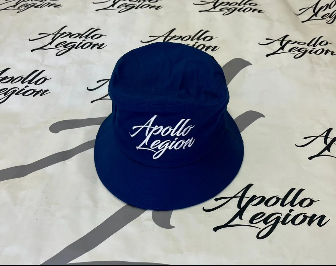 Navy Blue w: White Bucket Hat.jpeg