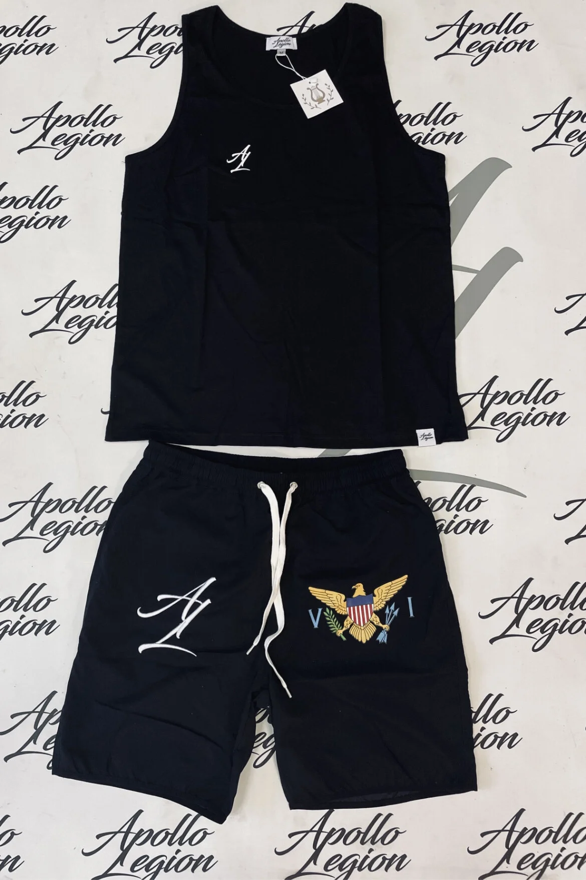 Black Swim Trunks Set Male.jpeg