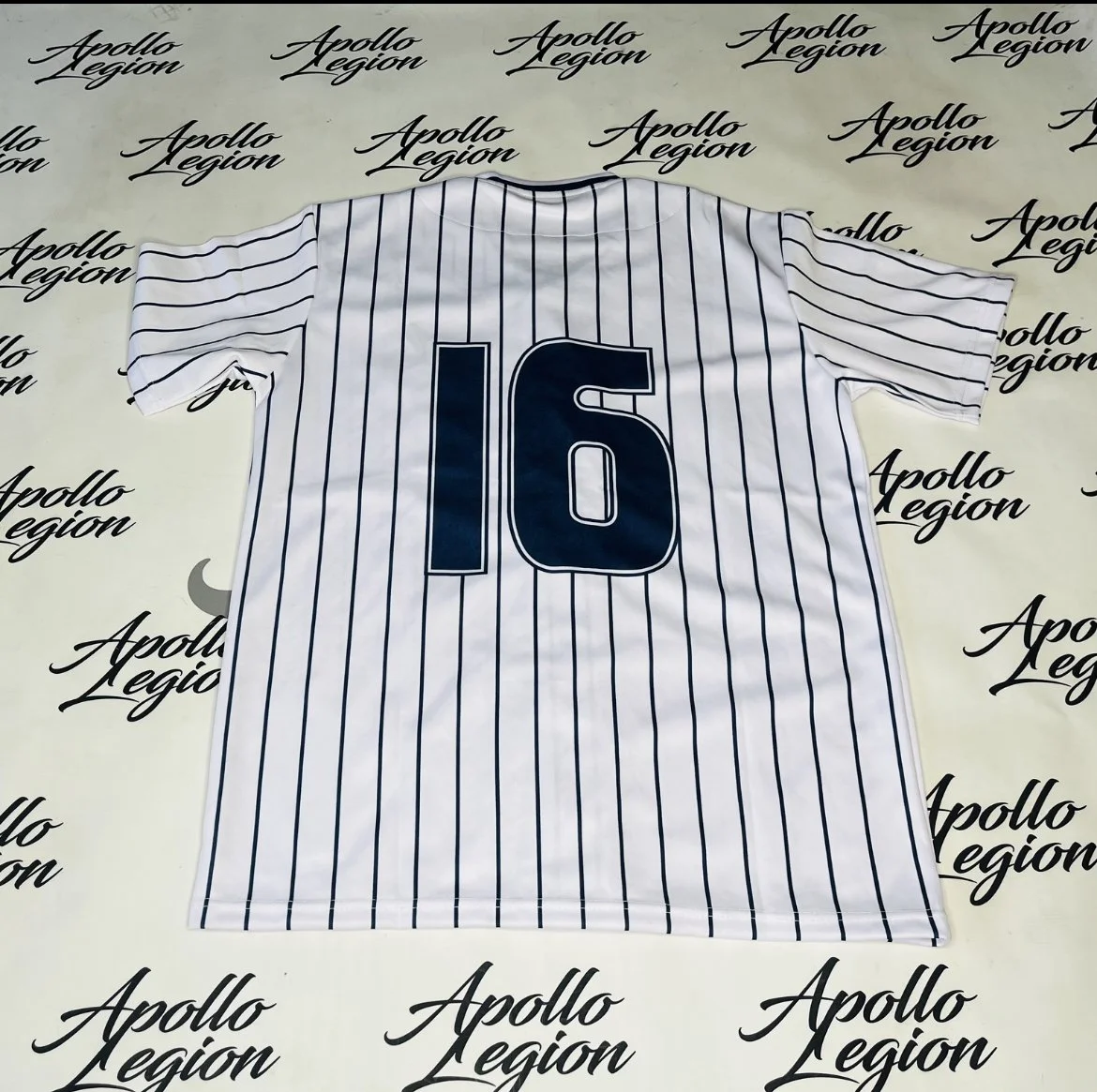 White w: Navy Blue Pin Stripe Button-Down Baseball Jersey (Back).jpeg
