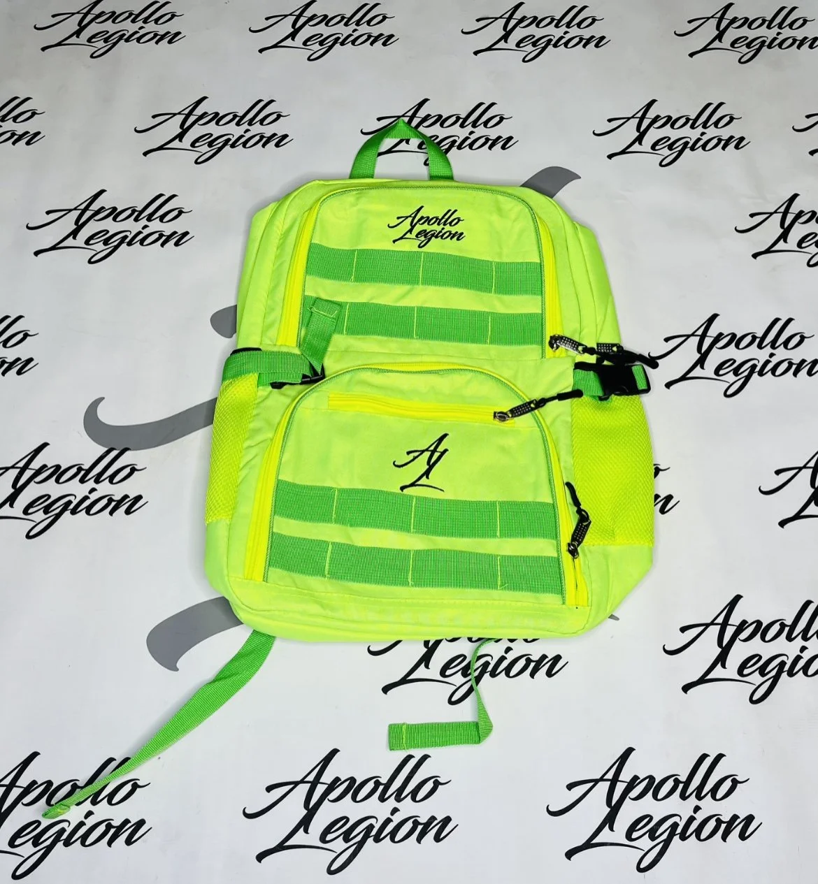 Neon Green Bookbag — Apollo Legion